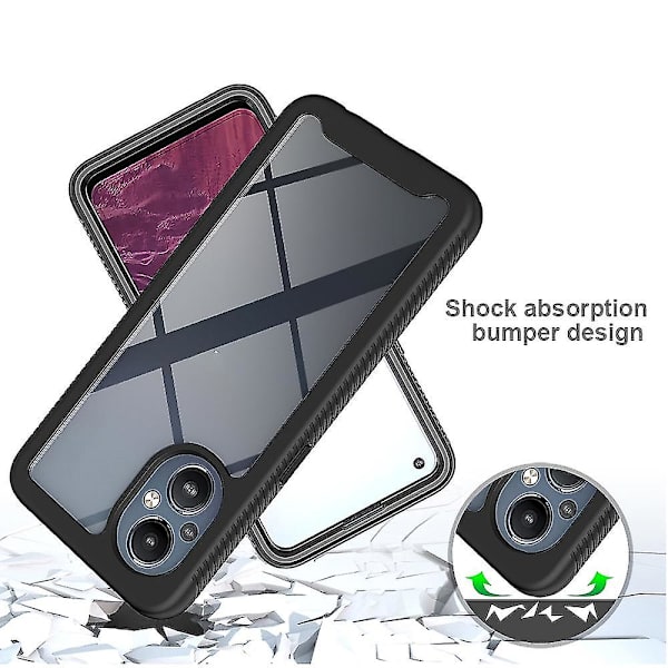 Hybrid Pc+tpu case för Oneplus Nord 20 5g/oppo Reno7 Z - Ultimate dubbelt skydd Red