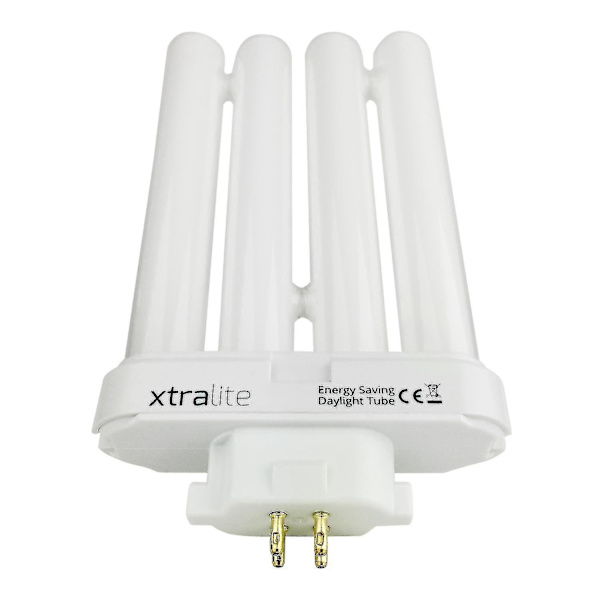 Xtralite 27w dagsljusersättningslampa för högsynsläslampor, 4-stifts Gx10q-4 Quad Tube (6500k) Pack Of 3