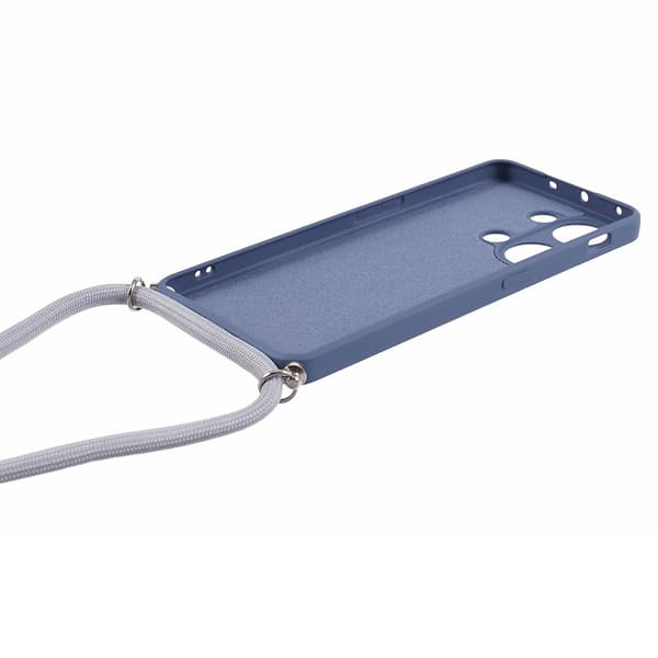 För OnePlus Ace 2V/Nord 3 5G case TPU-fiberfoder Skyddande cover med lång snodd Grey Style C OnePlus Ace 2V