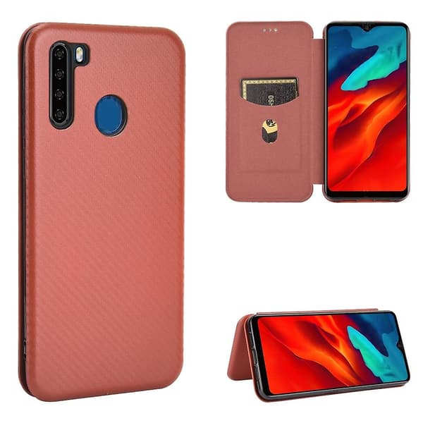 För Fujitsu Arrows 5g (f-51a) Case Brown