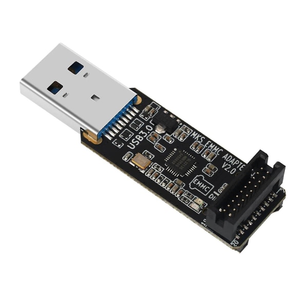 Til MKS EMMC-ADAPTER V2 USB 3.0-kortlæser til MKS EMMC-modul Micro-SD TF-kort MKS Pi MKS SKIPR Black