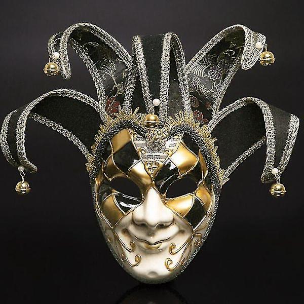 Halloween Party Carnival Mask, Italien Venedig Masquerade Christmas Cosplay Mask BLACK