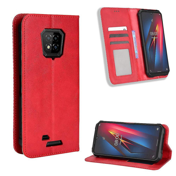 Kompatibel med Ulefone Armor 8 Case, Folio Cover Magnetic Wallet Læder Taske til Ulefone Armor 8 C2