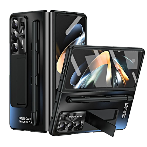 Galaxy Z Fold 5 case , jossa S-kynä ja S Pen -paikka, sisäänrakennettu näytönsuoja ja jalusta Samsung Galaxy Z Fold 5 case black
