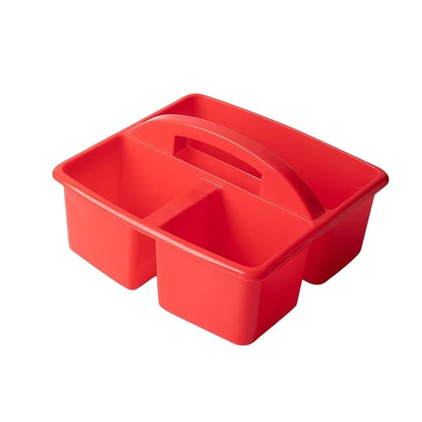 3 styks skrivebordsrum Caddy Holder Stabelbar Case Rød Orange Gul