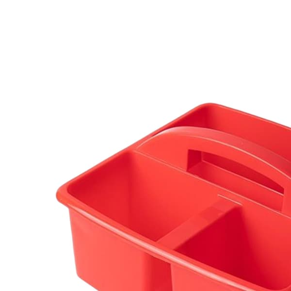 3 styks skrivebordsrum Caddy Holder Stabelbar Case Rød Orange Gul