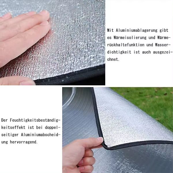 Vikbar aktivitetsmatta för utomhusaktiviteter och camping, varm golvmatta