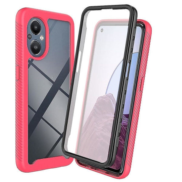 Hybrid Pc+tpu case för Oneplus Nord 20 5g/oppo Reno7 Z - Ultimate dubbelt skydd Frosted Pink