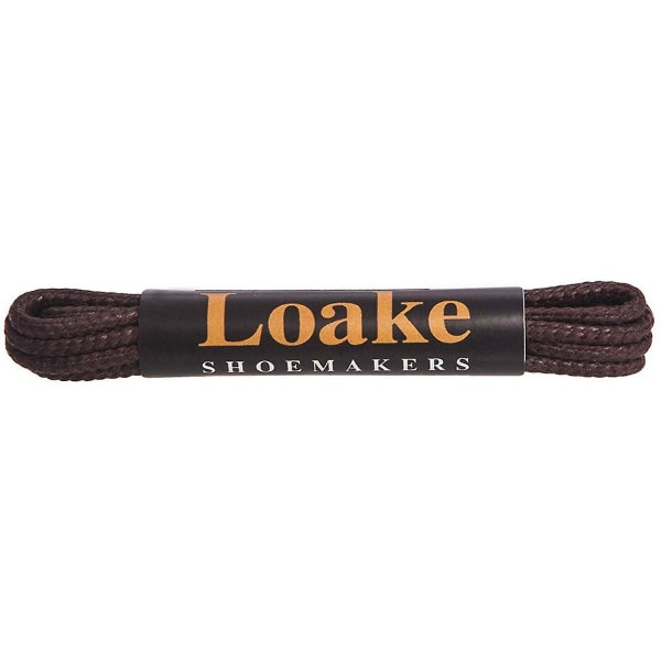 Trådade vaxade skosnören Brown 75cm