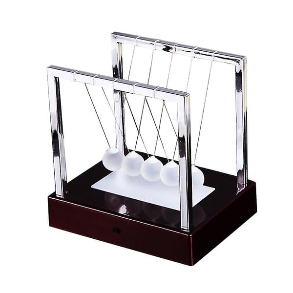 Newtons Cradle Led Light Up Kinetic Energy Home Office Science Legetøj Home Decor Red