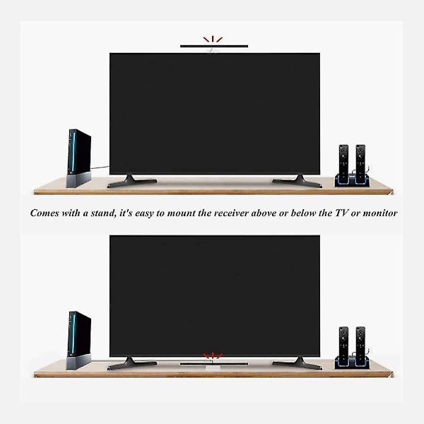 För Wii / Wii U Console Wired Sensor Bar, Infd Ir Signal Ray Sensor Bar, ersättning Infd Ir Ray Mot Sensor Bar
