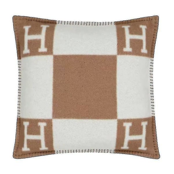 Newwool Cashmere Pläd filtar Kudde Soffa Sängkläder Sjal Julpresent khika 45X45cm Pillowcase  Core