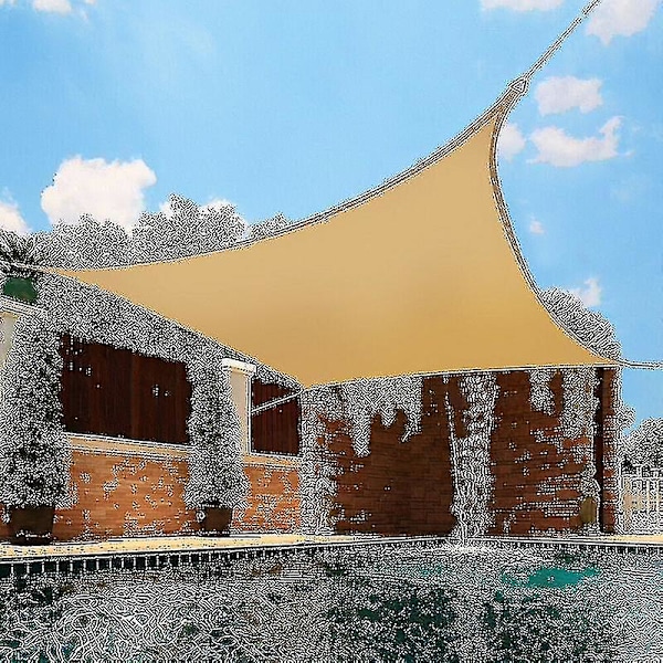 2 X 4 meter vattentät solskyddssegel utomhusmarkiser för trädgårdssegel Pool Partio solskydd Coffee