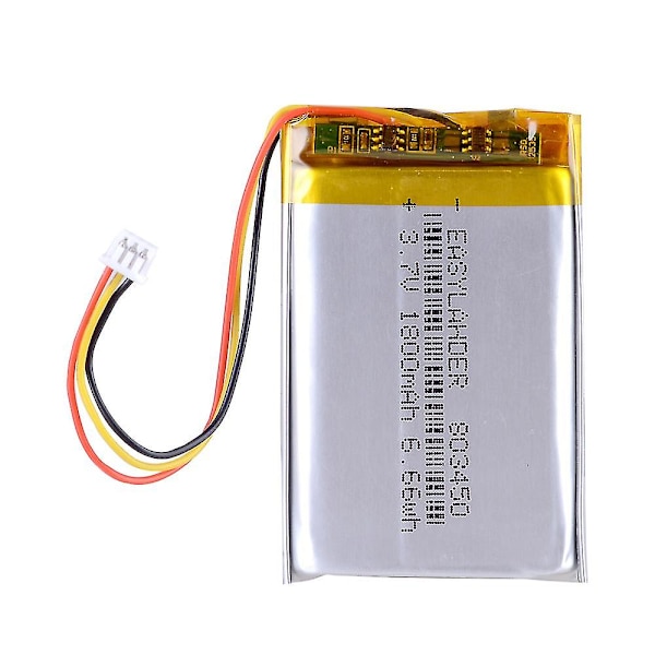 3,7v 1500mah 1,25 3p Lithium Li Ion Polymer Lipo Batteri Kompatible Bluetooth Højttalere Trådløse Headset Hovedtelefoner Corsair Pro Rpg 803450  RYB