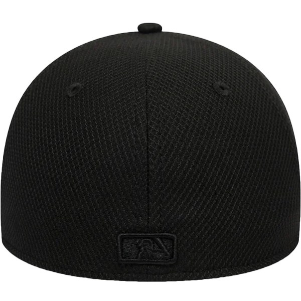 New Era Herre New York Yankees Diamond Era 39THIRTY Stretch Cap Hat - Sort Black L/XL