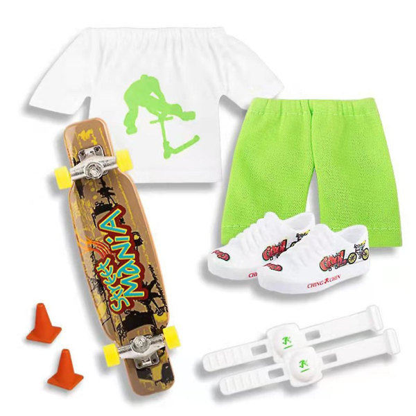Set Otelautakengät ja -housut Sormirullalauta kenkien kanssa Green Series
