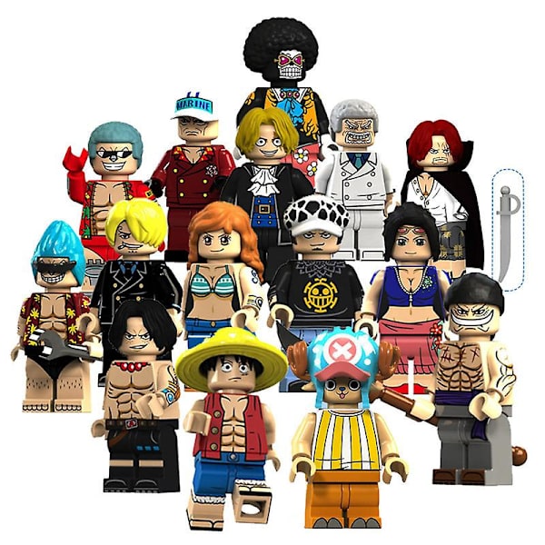 15-osainen yksiosainen toimintafiguuri Rakennuspalikkalelut Lasten koulutuslelut A set of 15 styles A about 5 cm
