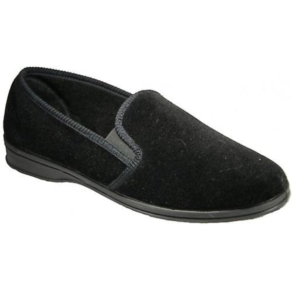 Mirak Shepton Slip-On Hjemmesko / Herre hjemmesko / Klassiske hjemmesko Black 10 UK