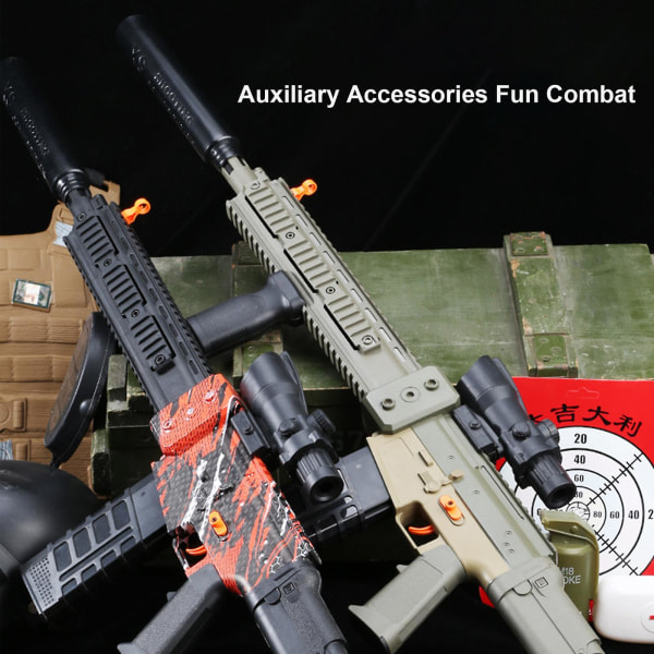 Realistisk leksakspistol för Nerf Guns Dart Automatisk prickskyttegevär med skop