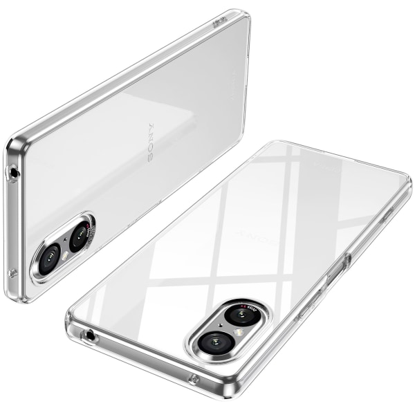 För Sony Xperia 5 V cover Anti-fingeravtryck Transparent flexibel Tpu phone case