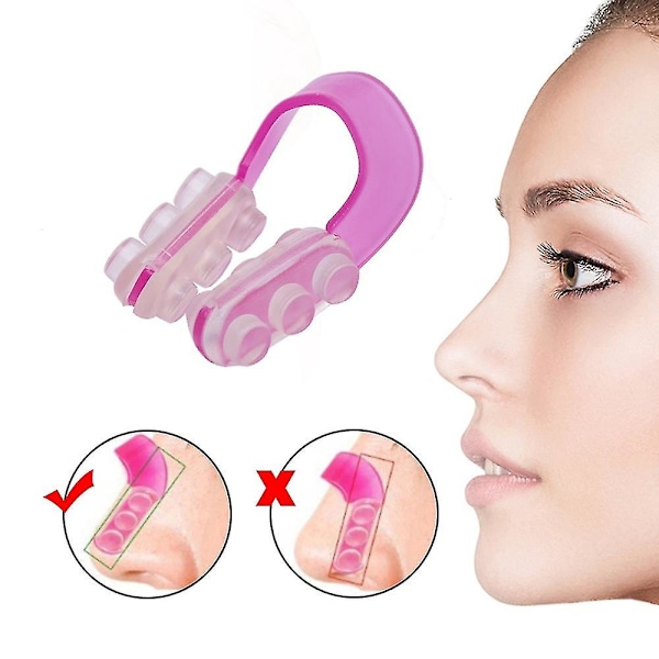 Kvinnor U-formad näsklämma Nose Bridge Booster Nose Corrector smal näsa 2PCS