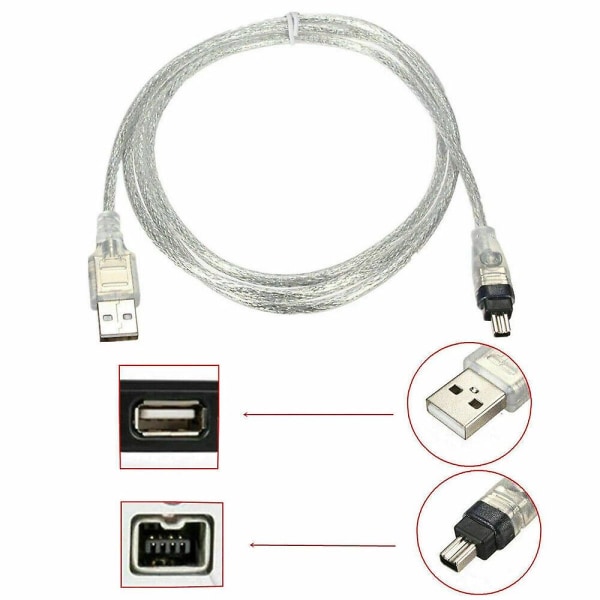 Mini DV MiniDV USB datakaapeli FireWire IEEE 1394 HDV -videokameralle PC:n muokkausta varten