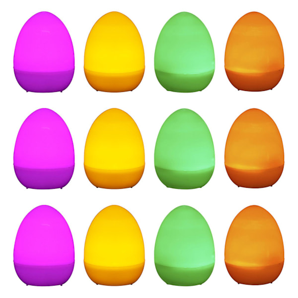12 påskljusprydnader påskhängande ägg påskgransprydnader för påskdekor eierfarben ostern MR