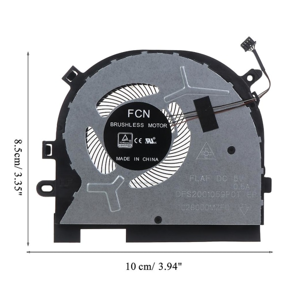 Suorittimen jäähdytystuuletin Ideapad S340-15api S340-15 C340-15iwl 15iwl S340-15iil