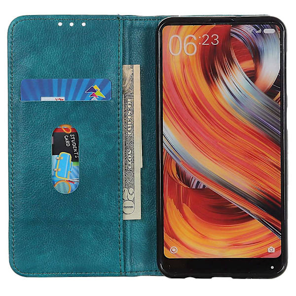 För Xiaomi Redmi Note 13 4G Cover Split Läder Litchi Texture Phone case Green
