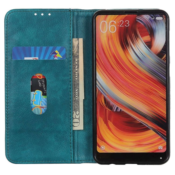 Xiaomi Redmi Note 13 4G Cover Haljasnahkainen Litchi Texture phone case Green