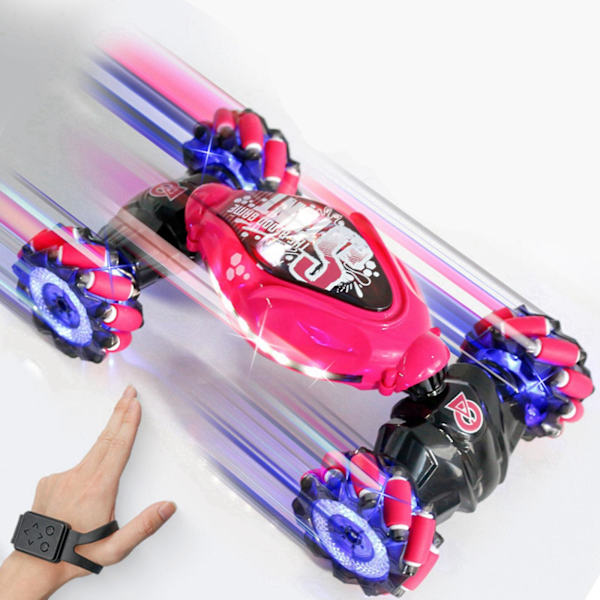 Rc Cars Gesture Rc Car Large 1:14 Skala, 4Wd 2.4G Håndstyret fjernbetjeningsbil, All Terrains Trucks til drenge Gesture Rc Stunt Car for Alder 4-12 W Red Free Size