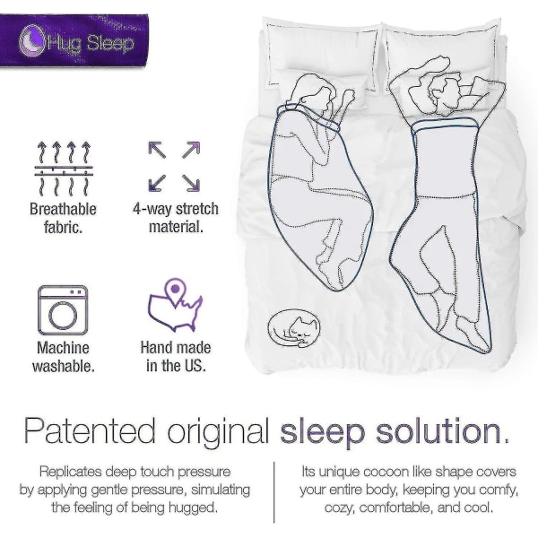 Hug Sleep, Sleep Pod Move -peitto miehille, naisille, teini-ikäisille ja lapsille m