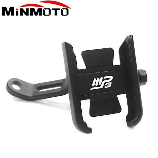 Til Piaggio Mp3 250 300 500 Hpe Sport Scooter Motorcykel tilbehør Styr Mobiltelefon Holder Gps Stand Beslag Mirror type Black