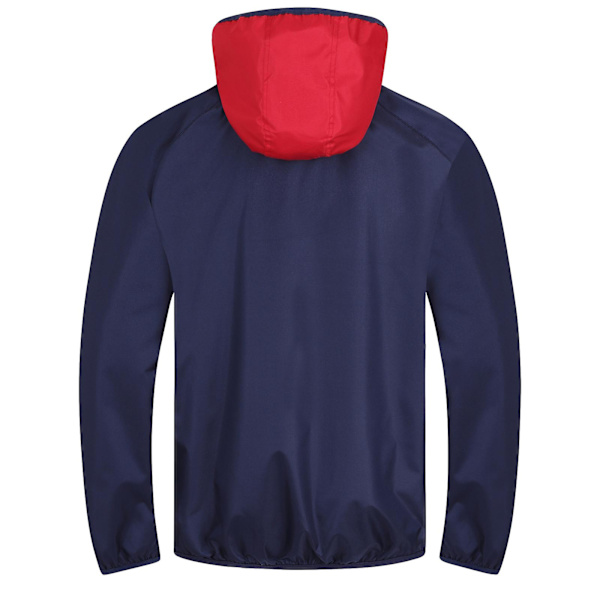 Arsenal FC Boys Jacka Dusch Windbreaker Barn OFFICIELL Fotbollspresent Navy Blue 8-9 Years