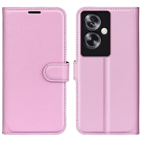 Til Oppo A79 5G etui Magnetic Litchi Texture Mobiltelefoncover med pung og stativ Pink Style C Oppo A79 5G