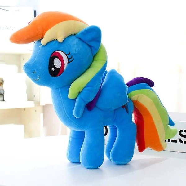 22- 40 cm My Little Pony Toy Fylld Plysch Pinkie Pie Rainbow Dash Film & Tv Unicorn Toys Vänskap är magic för tjejer Presenter Apple Jack 40cm