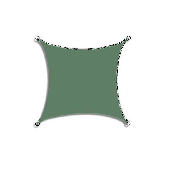 2 X 4 meter vattentät solskyddssegel utomhusmarkiser för trädgårdssegel Pool Partio solskydd Dark Green