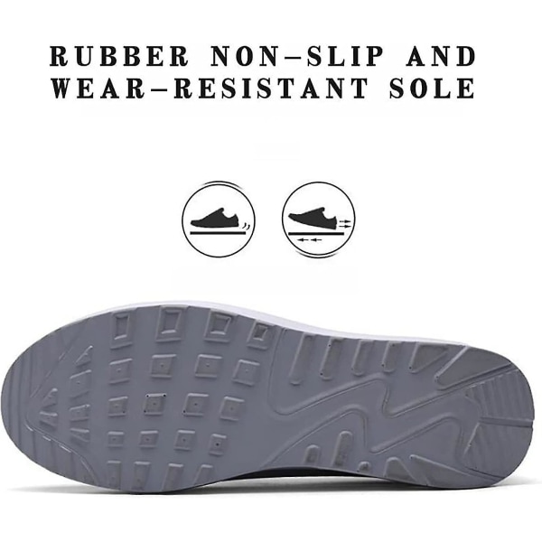 Naisten ortopediset lenkkarit, Mesh Up Stretch Platform -lenkkarit, mukavat casual muotilenkkarit kävelykengät (mustat, 7,5) Grey EUR39