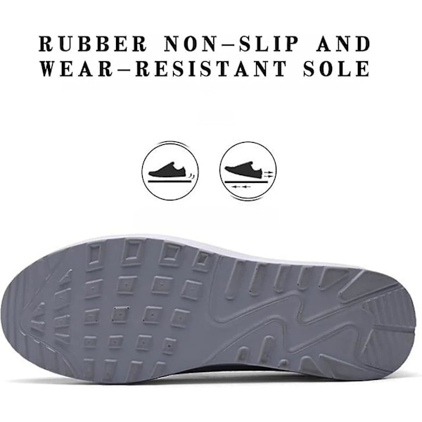 Naisten ortopediset lenkkarit, Mesh Up Stretch Platform -lenkkarit, mukavat casual muotilenkkarit kävelykengät (mustat, 7,5) Grey EUR43