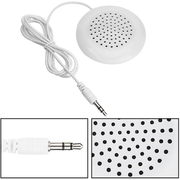 Sunrain Under Pillow Högtalare Kudde Talk Sömn eller Hypnoshögtalare med 3,5 mm Jack-1208