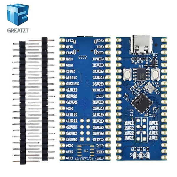 Air103 Development Board Type-c 32-bittinen 240mhz Core Board Luatos Xt804 Lua -järjestelmä tukee multi LCD/spi/eink Arduinolle