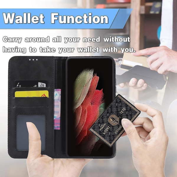 Kompatibel med Ulefone Armor 8 Case, Folio Cover Magnetic Wallet Læder Taske til Ulefone Armor 8 C4