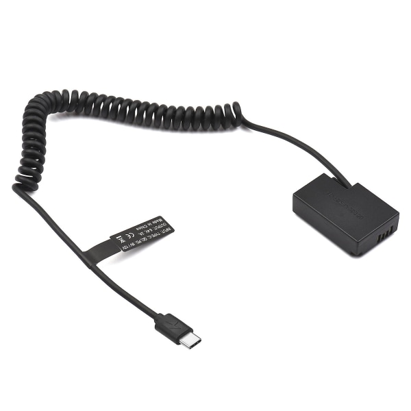 Typ C till DR-E18 DC-koppling LP-E17 Dummy-batteribyte för Canon RP EOS 77D 200D 250D 750D 760