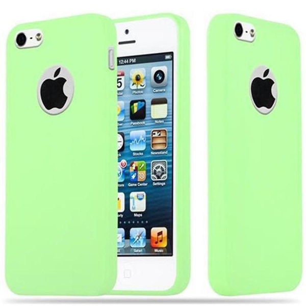 iPhone 5 / 5S / SE 2016 Hülle Handy Cover TPU- case - Matt Farben CANDY PASTEL GREEN iPhone 5/5S/SE 2016