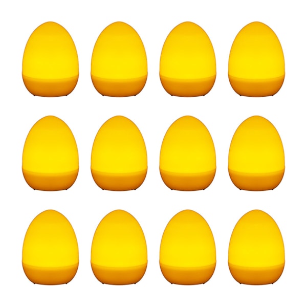 12 påskljusprydnader påskhängande ägg påskgransprydnader för påskdekor eierfarben ostern BG