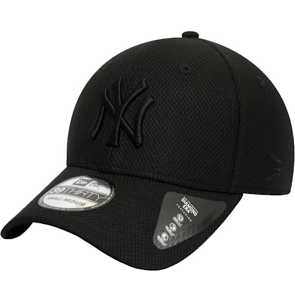 New Era Miesten New York Yankees Diamond Era 39THIRTY Stretch Cap -hattu - musta Black XS/S