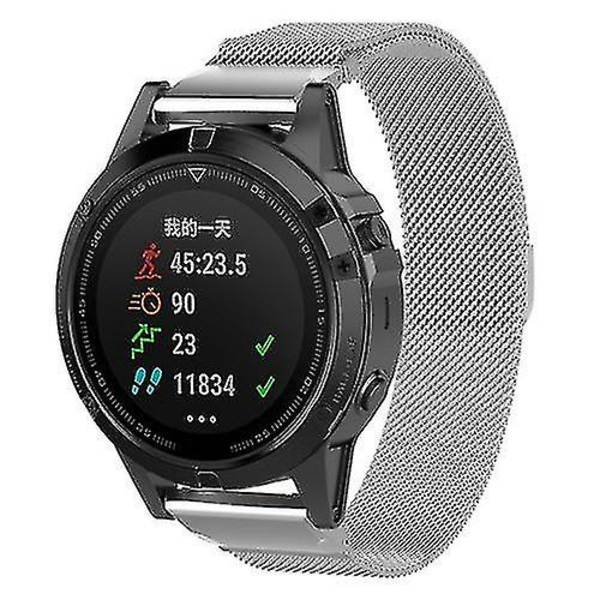 Til Garmin Fenix ​​6s Milanese urbånd Silver