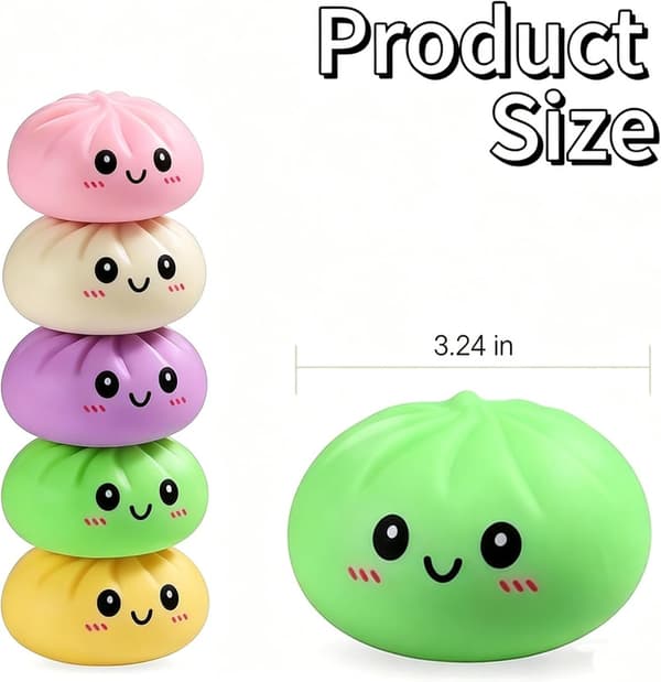 Mystery Dumpling Squeeze Toys Stressbolde Sensorisk Legetøj Blød Klemme Dekompression Dej til Voksne