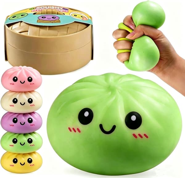 Mystery Dumpling Squeeze Toys Stressbolde Sensorisk Legetøj Blød Klemme Dekompression Dej til Voksne