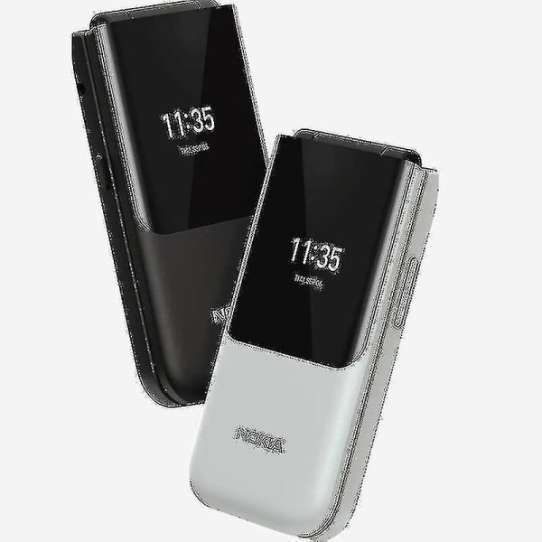 2720 ​​Flip Phone Dual Screen Dual Card Dual Standby Function Vanhusten laite Silver